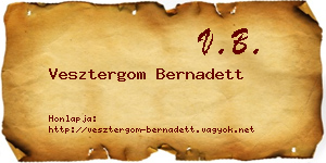 Vesztergom Bernadett névjegykártya